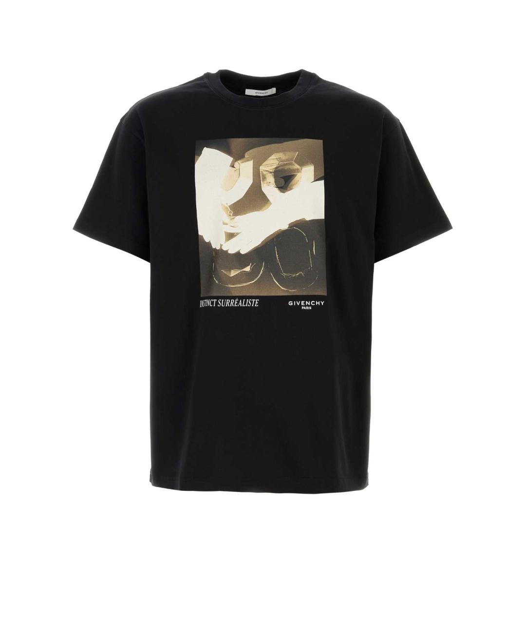 GIVENCHY Черная хлопковая футболка, фото 1