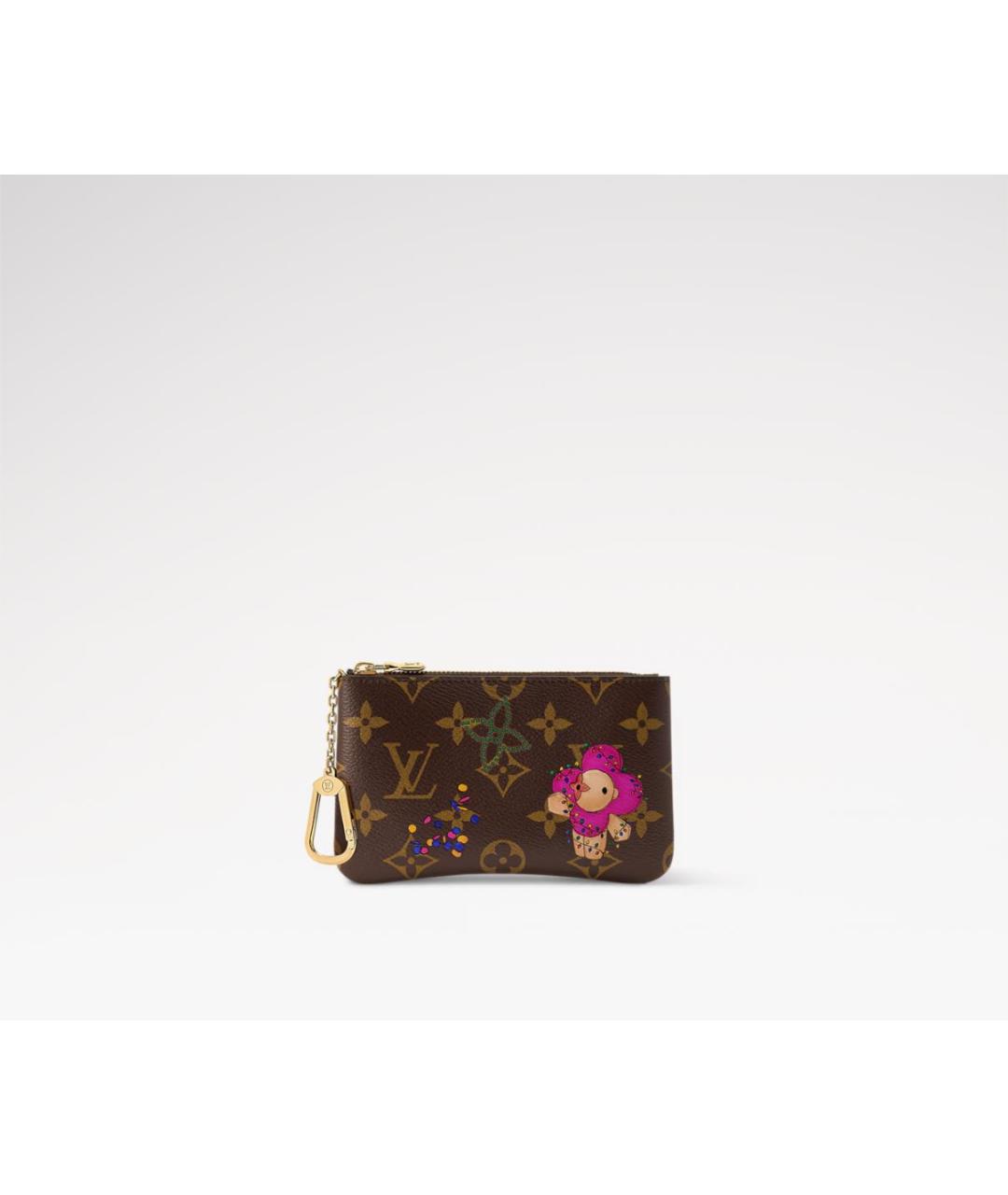 LOUIS VUITTON Коричневая ключница, фото 3