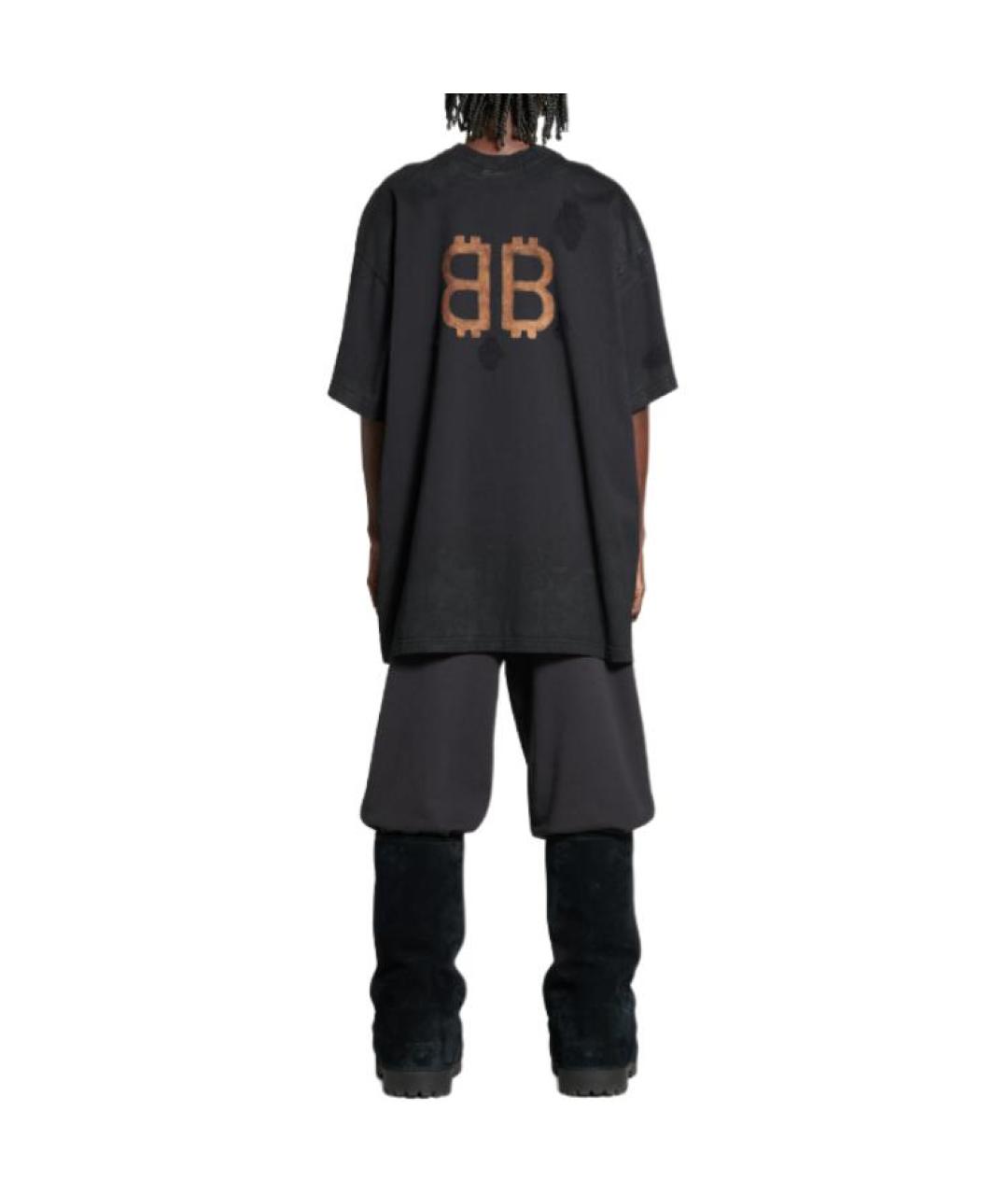 BALENCIAGA Черная футболка, фото 6