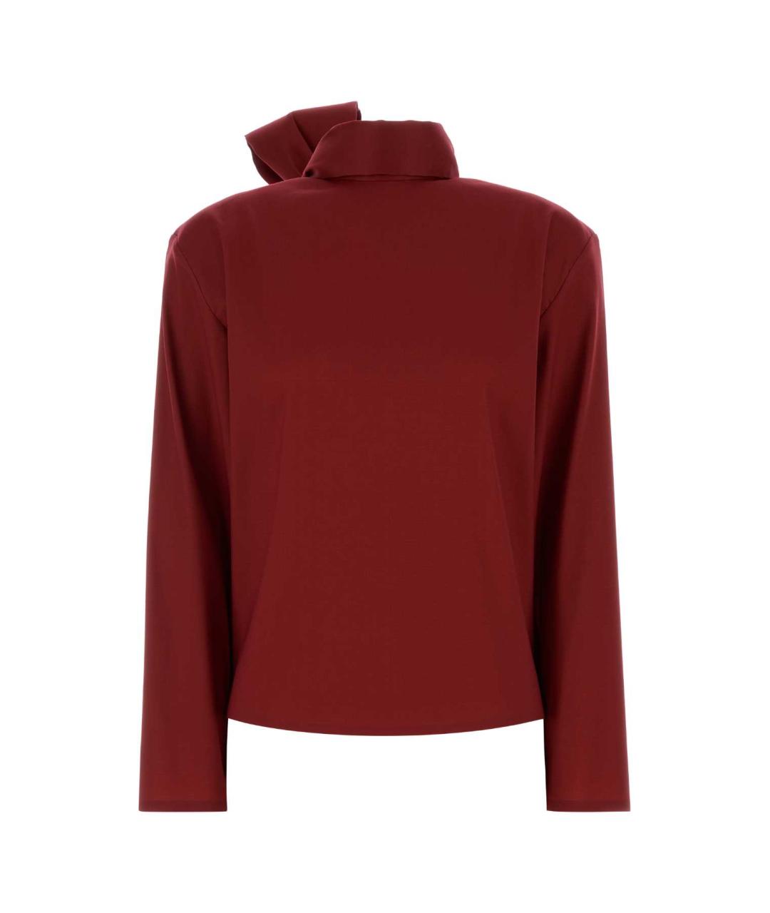 SAINT LAURENT Красная шелковая блузы, фото 1