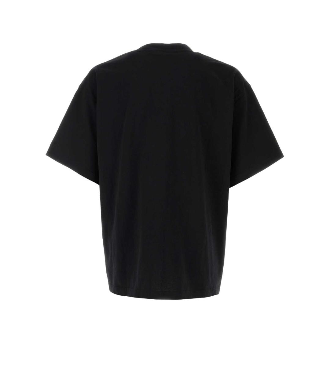 ALEXANDER WANG Черная хлопковая футболка, фото 2