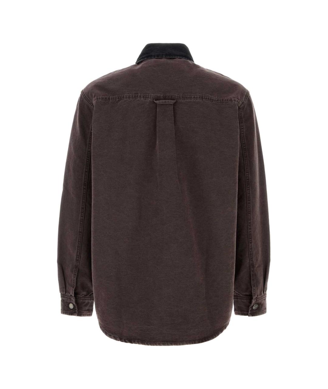 CARHARTT WIP Коричневая хлопковая куртка, фото 2