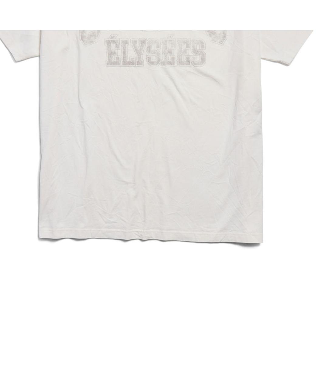 BALENCIAGA Белая хлопковая футболка, фото 4