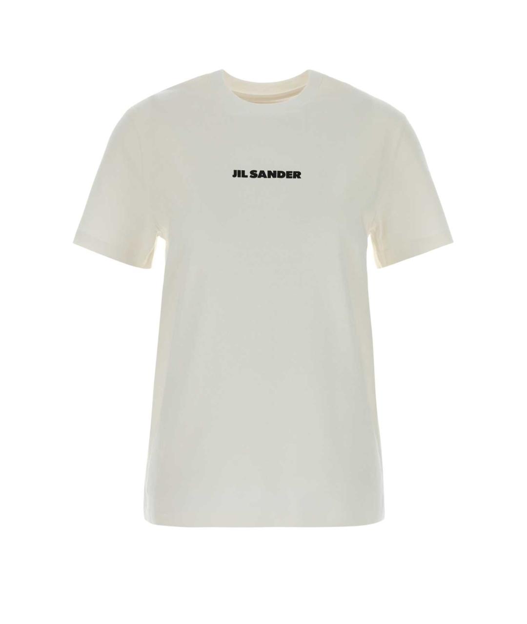 JIL SANDER Белая хлопковая футболка, фото 1