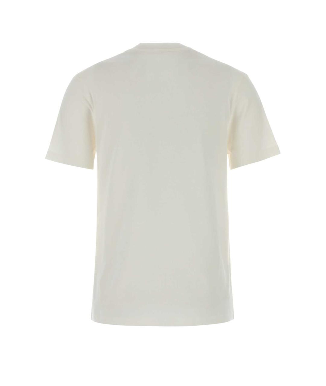 JIL SANDER Белая хлопковая футболка, фото 2