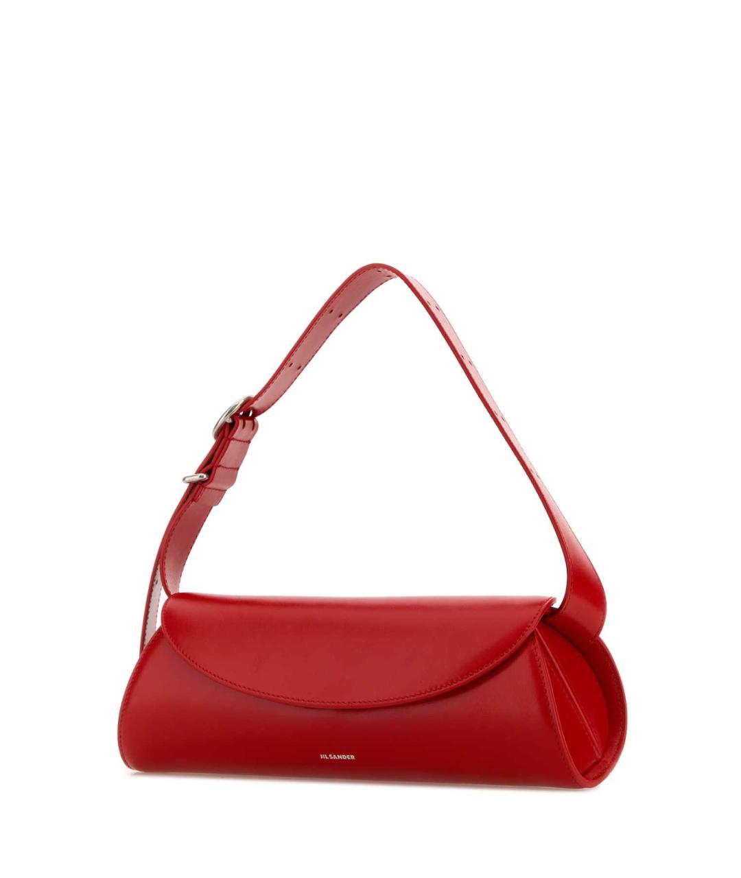 JIL SANDER Красная кожаная сумка с короткими ручками, фото 2