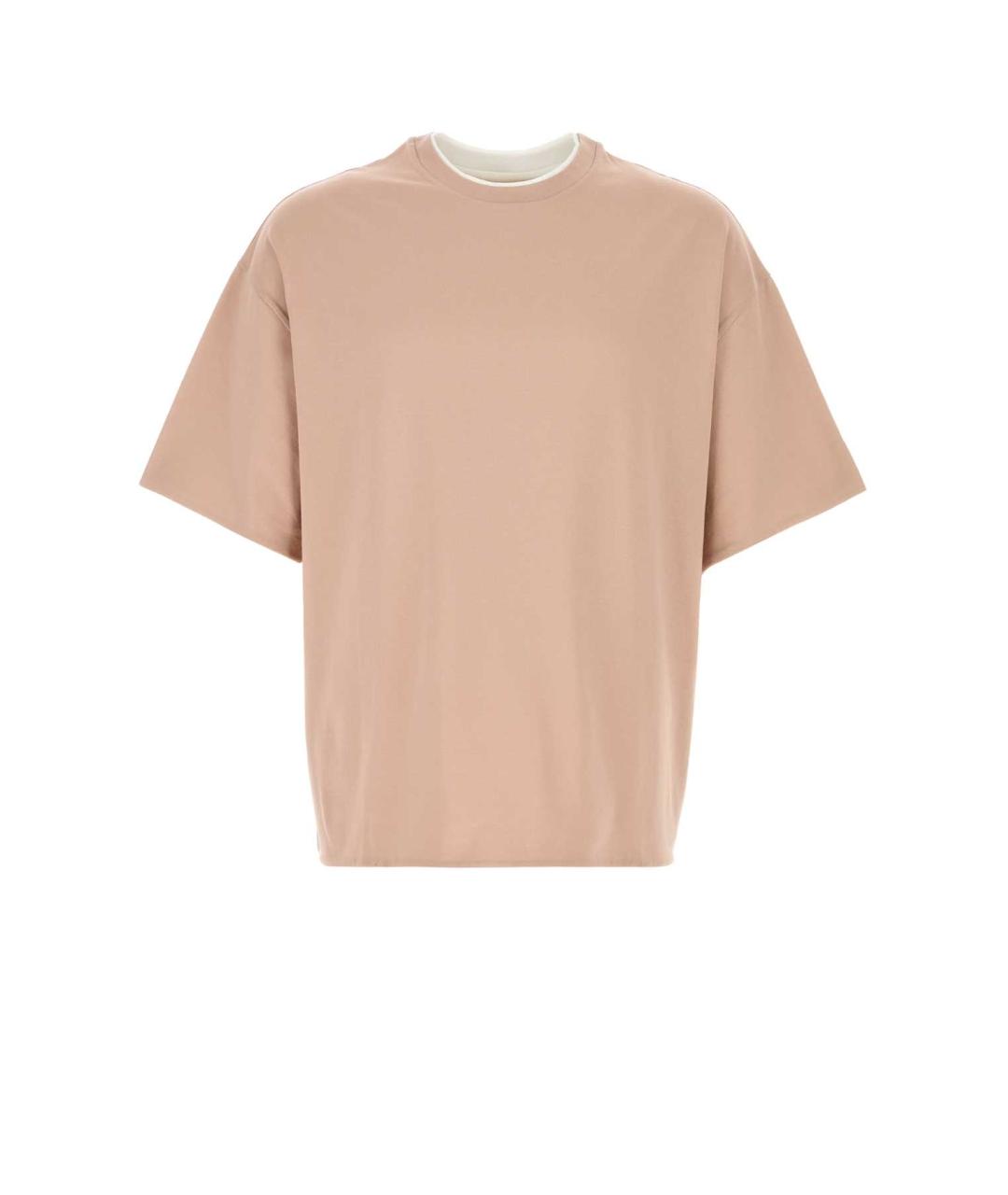 JIL SANDER Розовая хлопковая футболка, фото 1