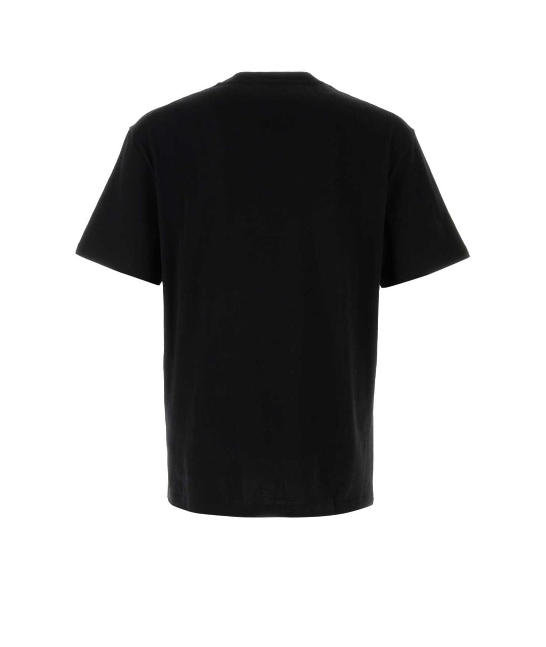 JIL SANDER Черная хлопковая футболка, фото 2