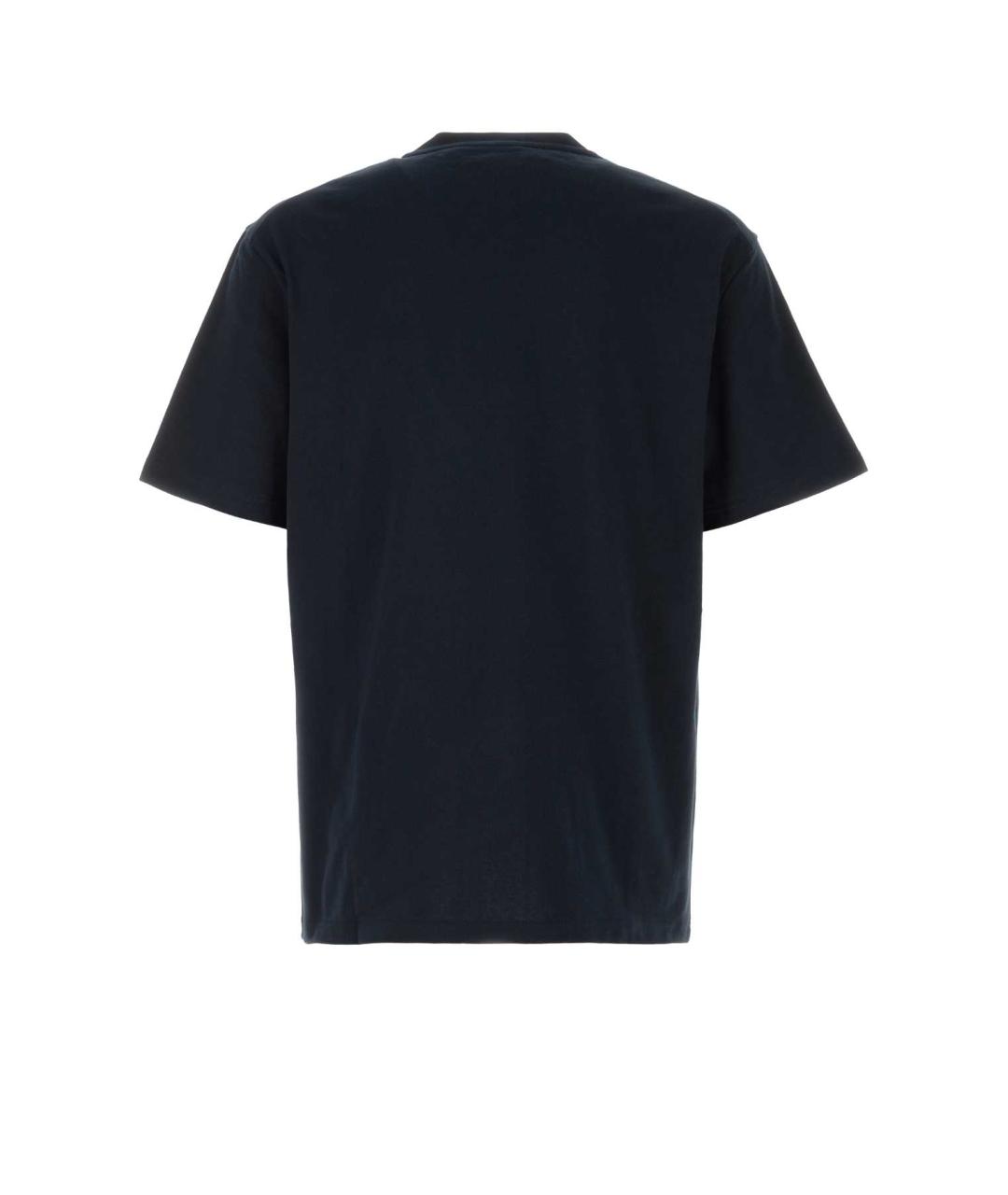 JIL SANDER Синяя хлопковая футболка, фото 2