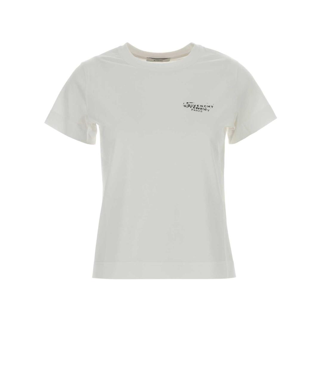 GIVENCHY Белая хлопковая футболка, фото 1