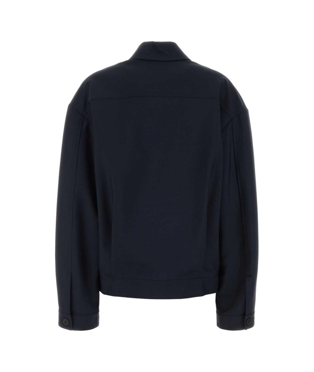 MIU MIU Темно-синяя шерстяная куртка, фото 2