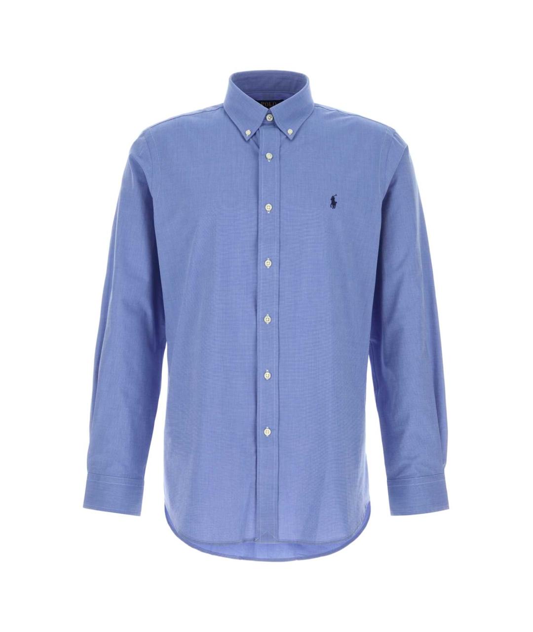 POLO RALPH LAUREN Голубая хлопковая кэжуал рубашка, фото 1