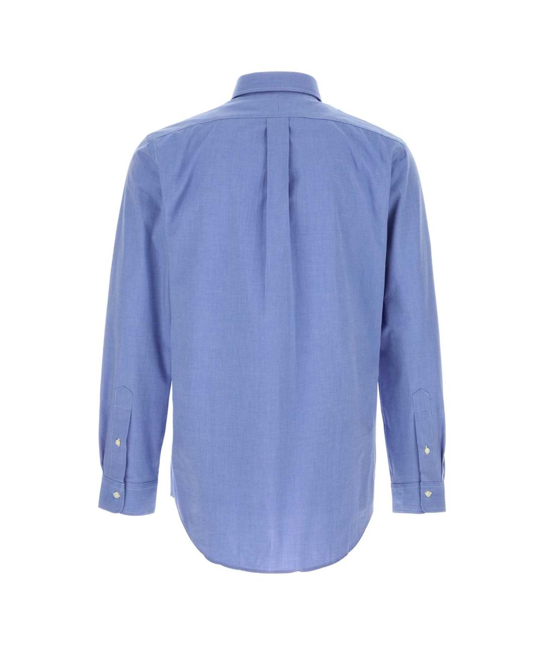 POLO RALPH LAUREN Голубая хлопковая кэжуал рубашка, фото 2