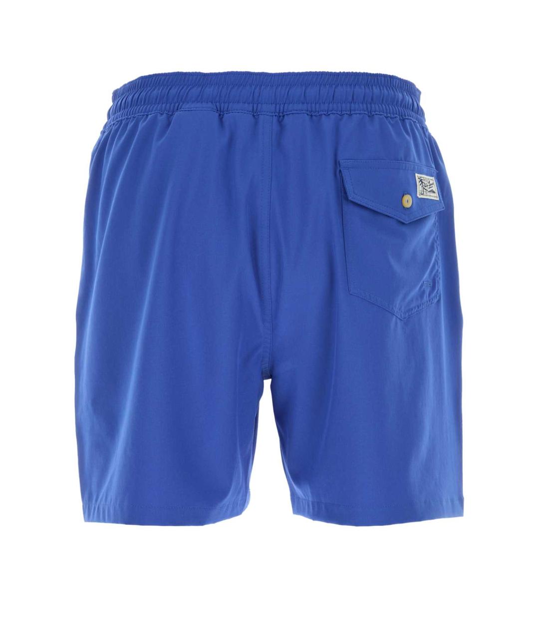 POLO RALPH LAUREN Синие полиэстеровые плавки, фото 2