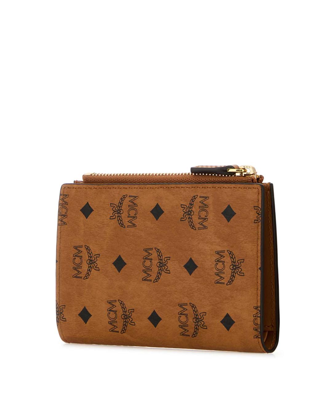 MCM Коричневый бархатный кошелек, фото 2