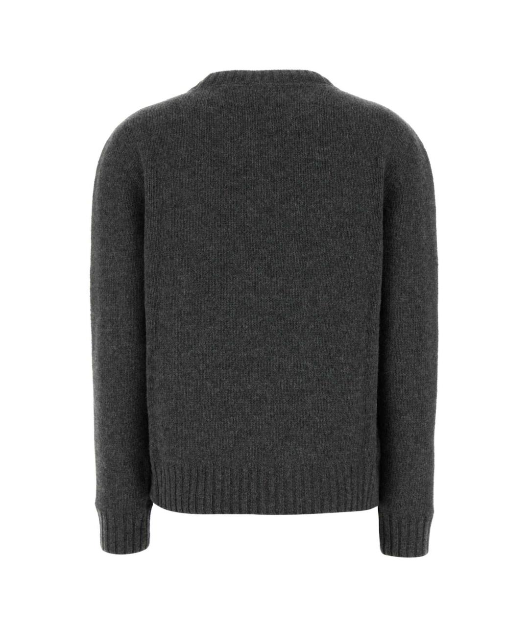 PRADA Серый шерстяной джемпер / свитер, фото 2