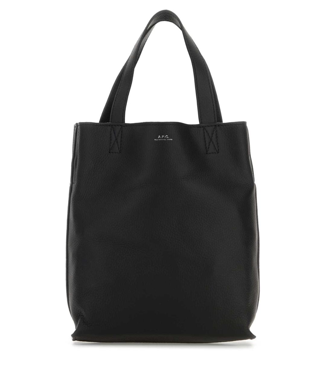 A.P.C. Черная кожаная сумка на плечо, фото 1