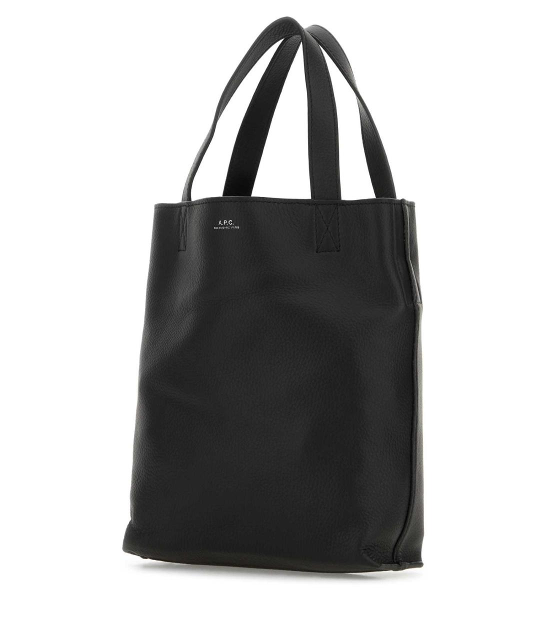 A.P.C. Черная кожаная сумка на плечо, фото 2