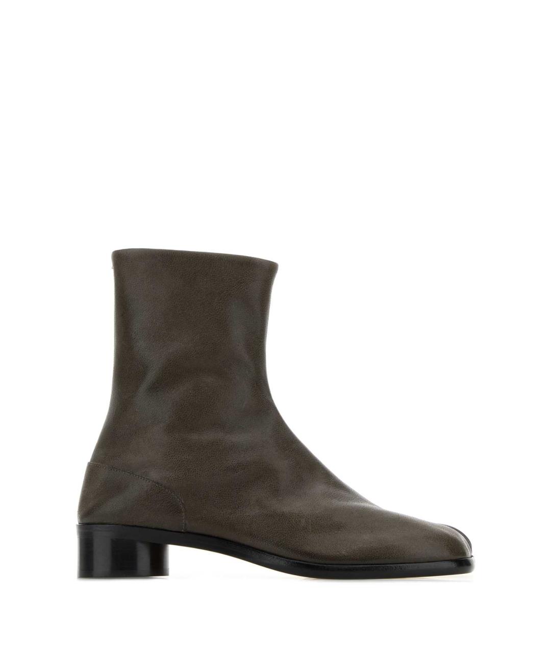 MAISON MARGIELA Зеленые кожаные высокие ботинки, фото 1