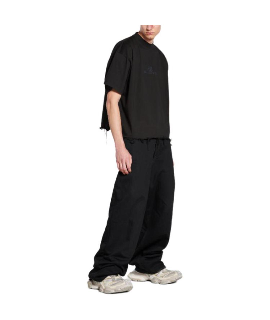 BALENCIAGA Черная футболка, фото 4