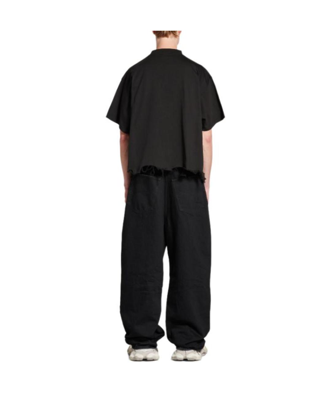 BALENCIAGA Черная футболка, фото 3