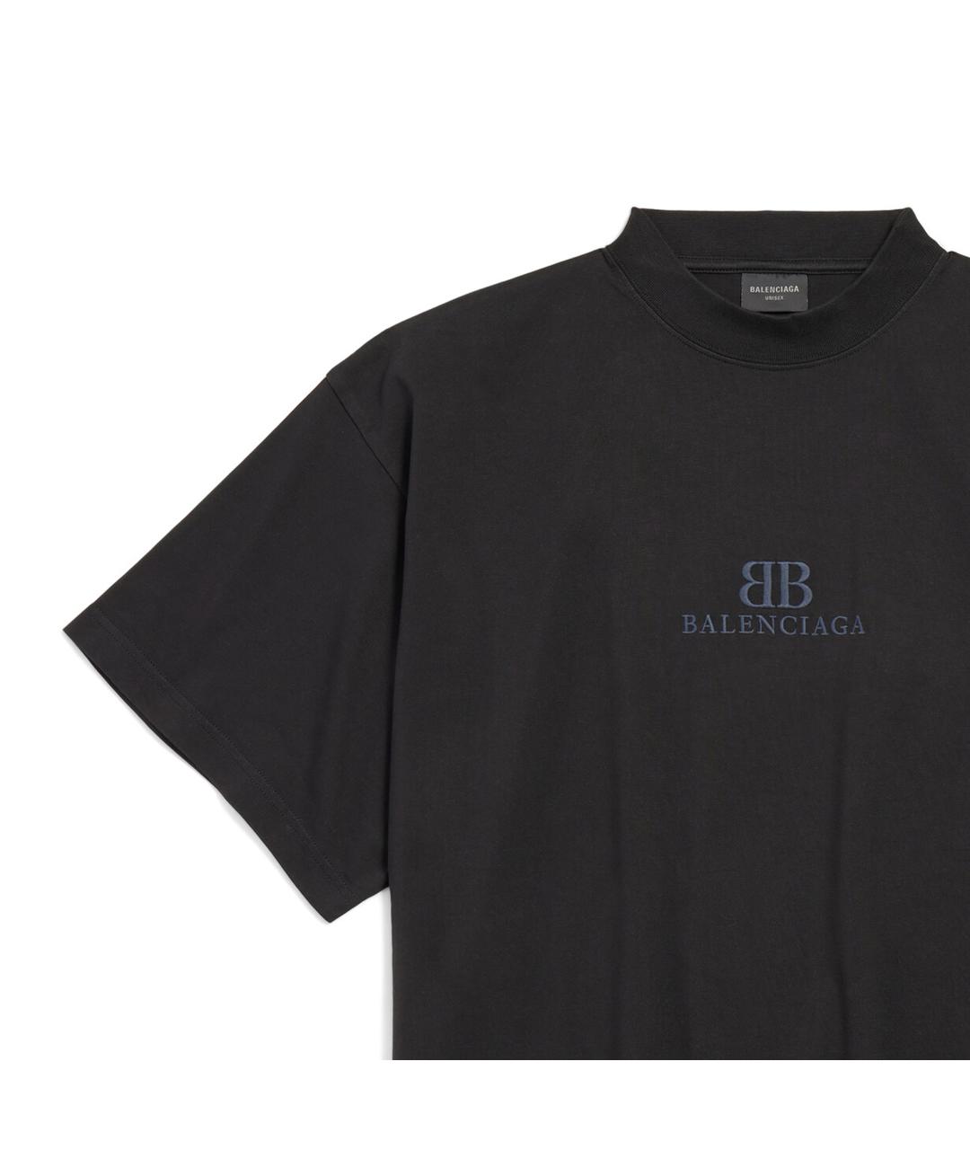 BALENCIAGA Черная футболка, фото 6