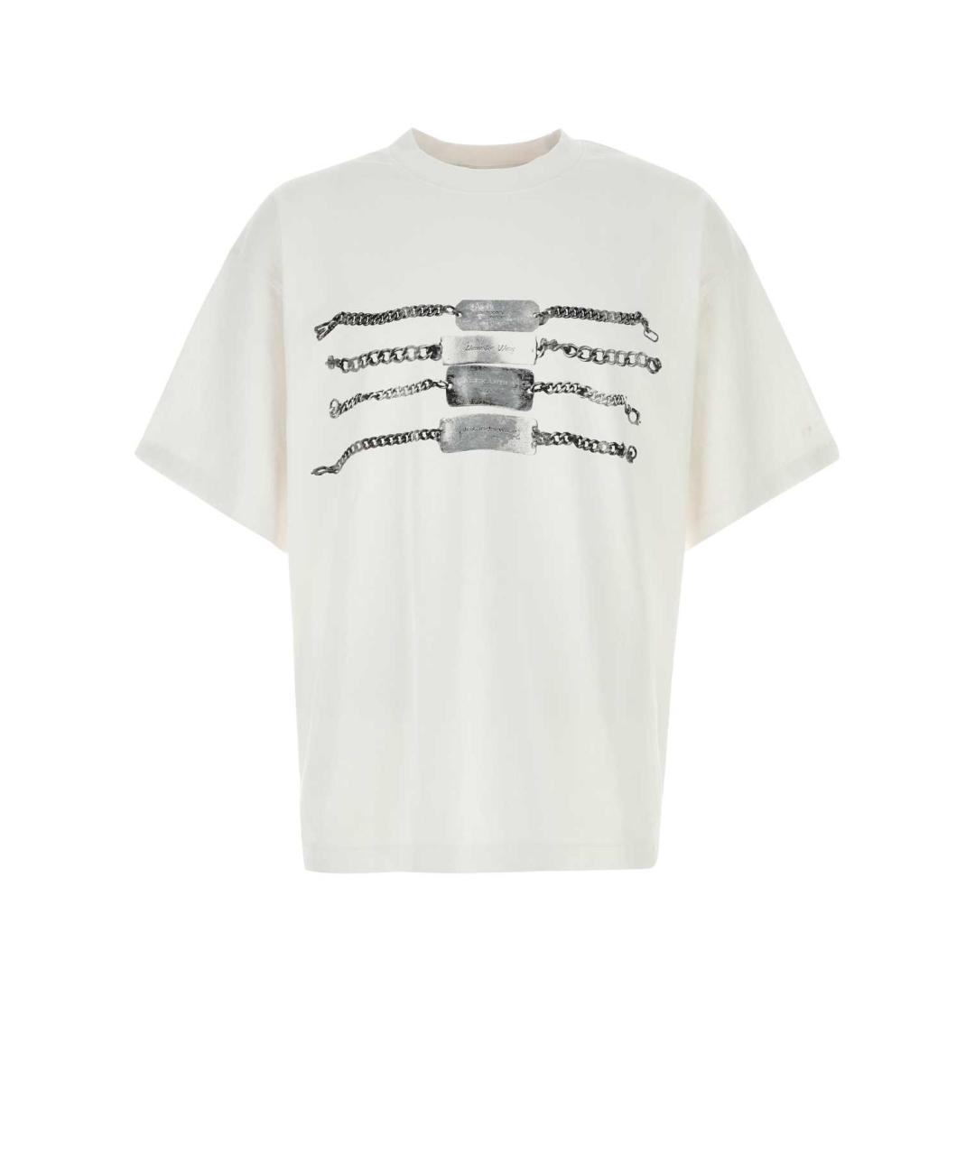 ALEXANDER WANG Белая хлопковая футболка, фото 1