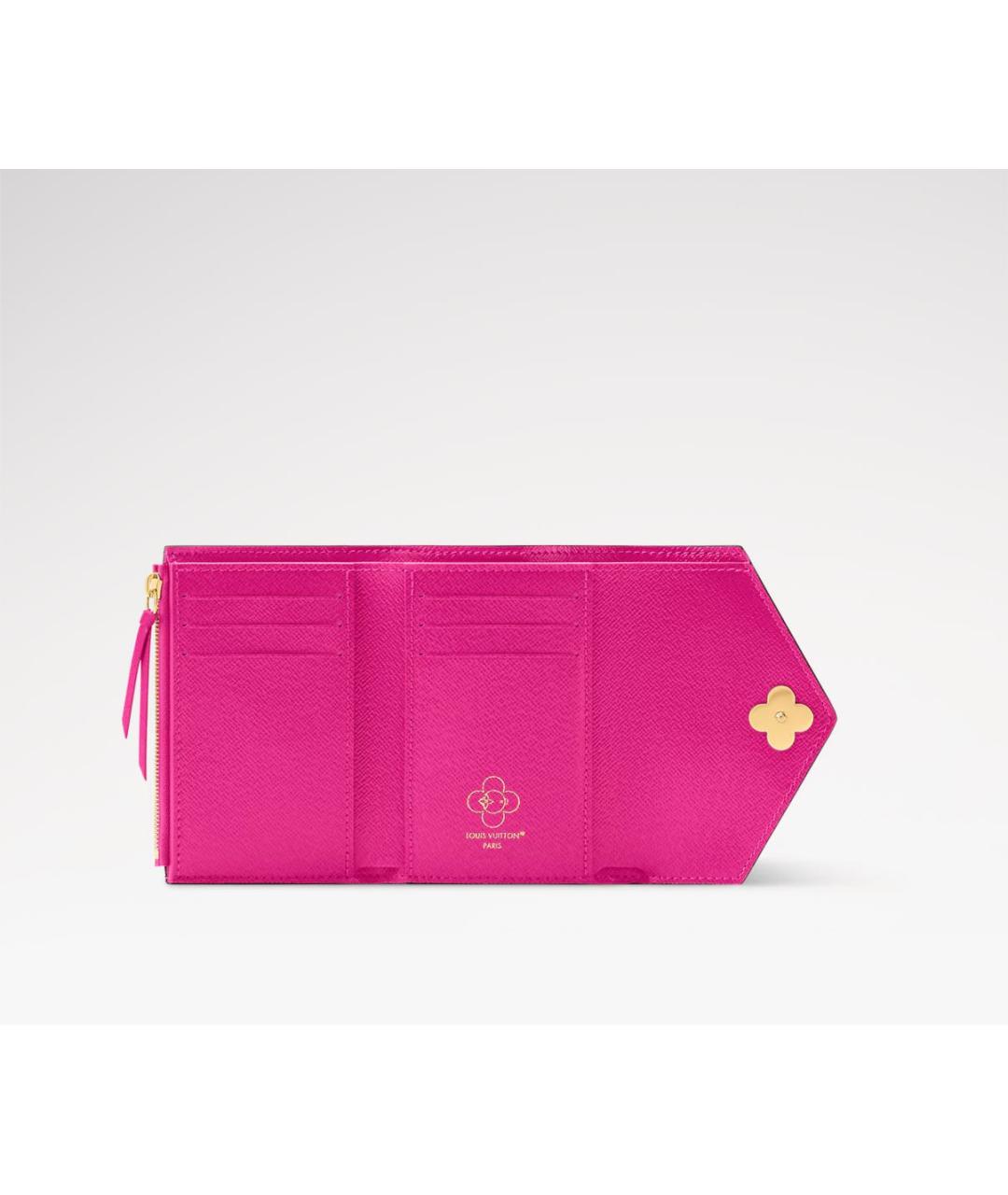 LOUIS VUITTON Коричневый кожаный кошелек, фото 4