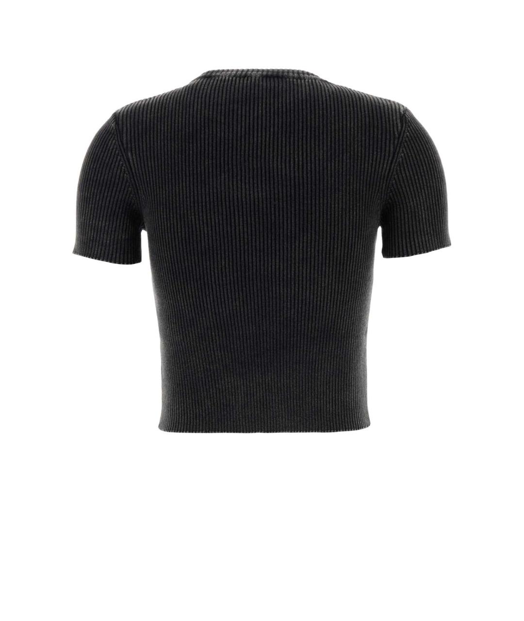 DIESEL Черная хлопковая футболка, фото 2