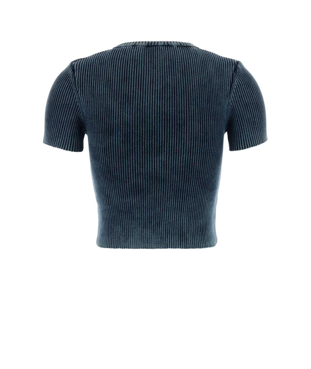 DIESEL Синяя хлопковая футболка, фото 2