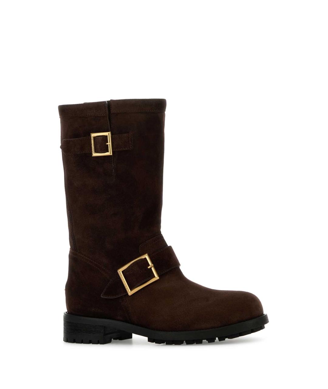 JIMMY CHOO Коричневые кожаные сапоги, фото 2