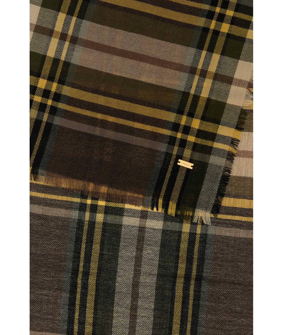 SAINT LAURENT Мульти шерстяной шарф, фото 2