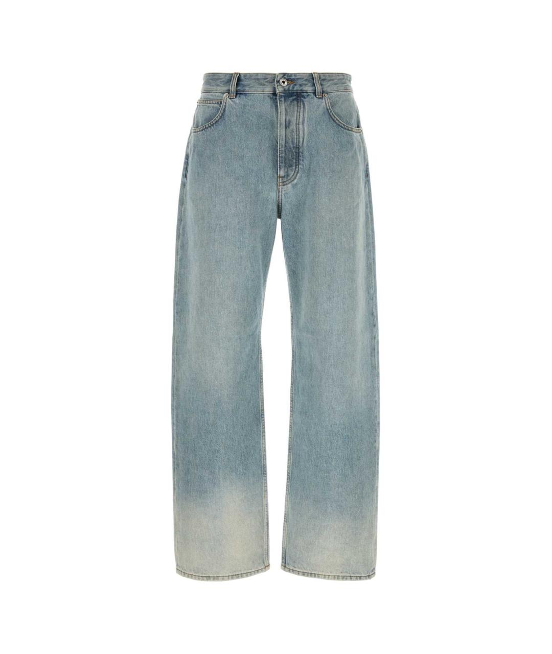 LOEWE Синие хлопковые прямые джинсы, фото 1