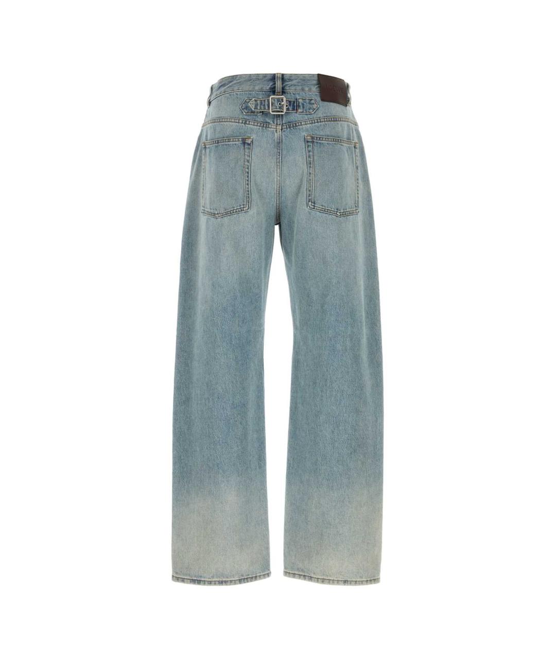 LOEWE Синие хлопковые прямые джинсы, фото 2
