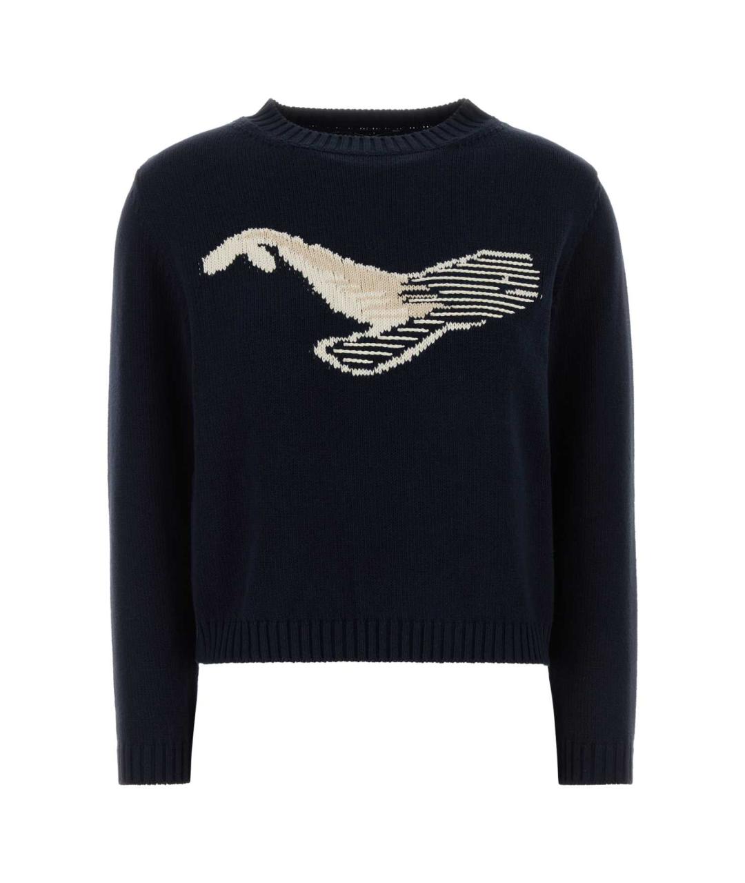 WEEKEND MAX MARA Синий хлопковый джемпер / свитер, фото 1