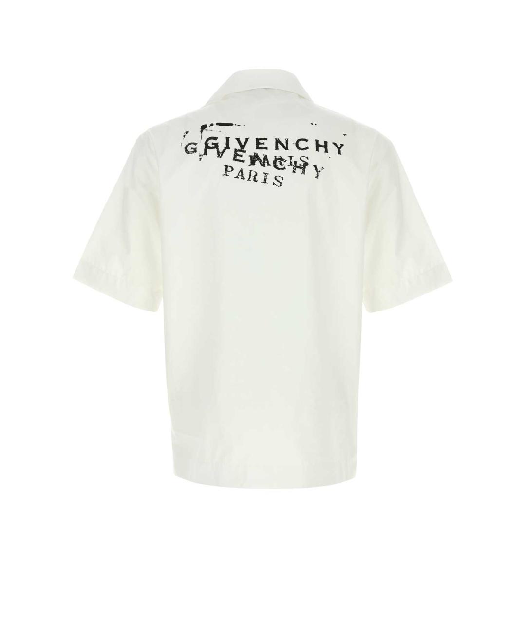 GIVENCHY Белая хлопковая кэжуал рубашка, фото 2