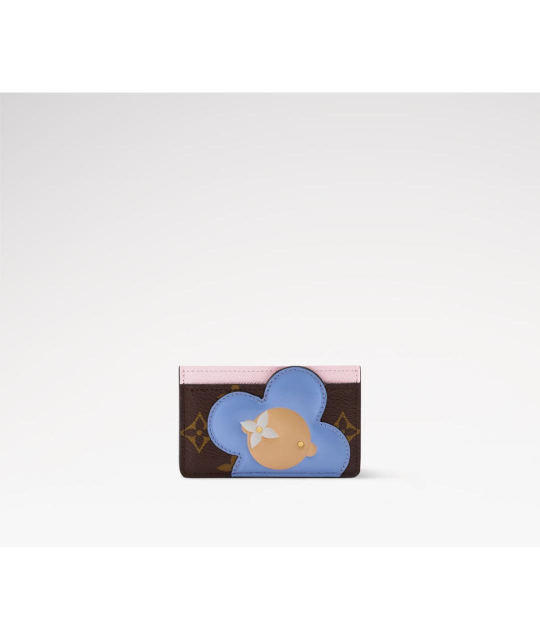 LOUIS VUITTON Коричневый кожаный кардхолдер, фото 4