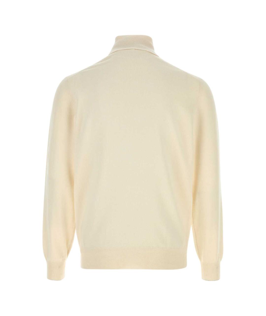 BRUNELLO CUCINELLI Бежевый кашемировый джемпер / свитер, фото 2