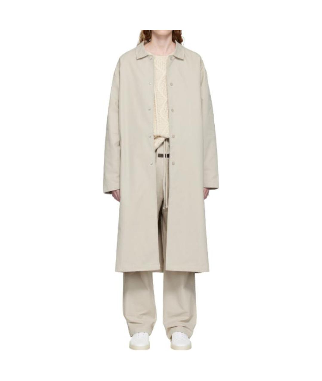 FEAR OF GOD ESSENTIALS Серое пальто, фото 3