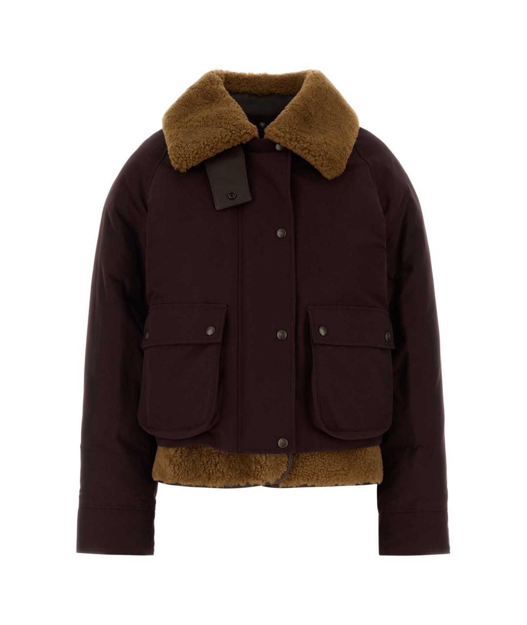 LOEWE Бордовая хлопковая куртка, фото 1