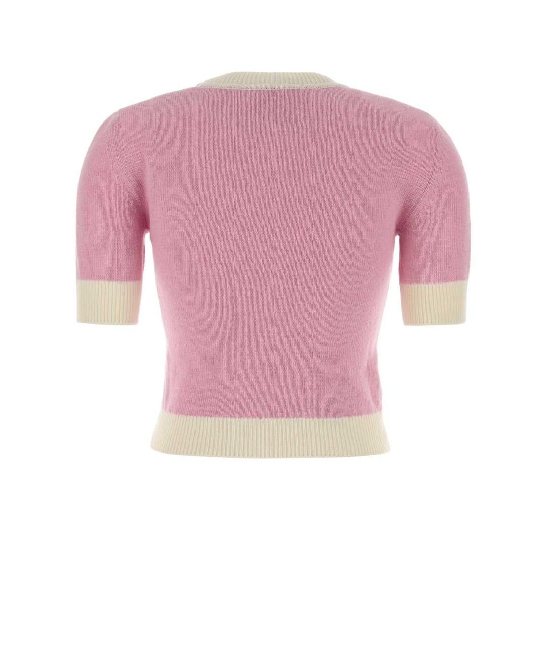 MARNI Розовый шерстяной джемпер / свитер, фото 2