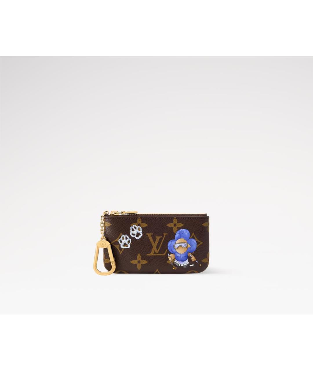 LOUIS VUITTON Коричневая ключница, фото 4