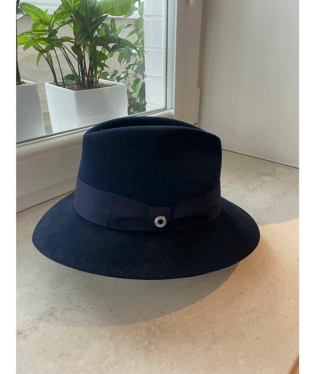 LORO PIANA Темно-синяя шляпа, фото 2