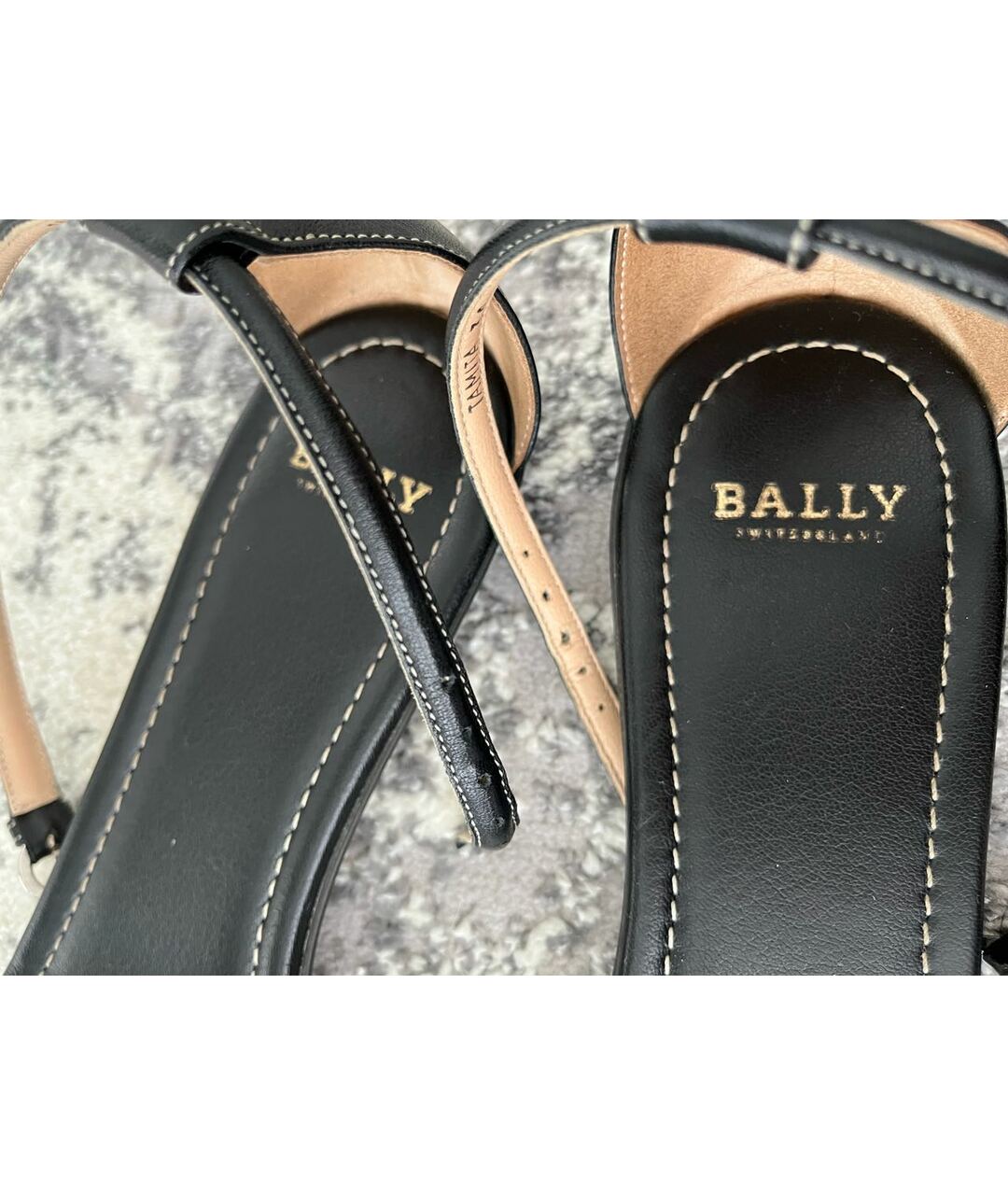 BALLY Коричневые кожаные сандалии, фото 6