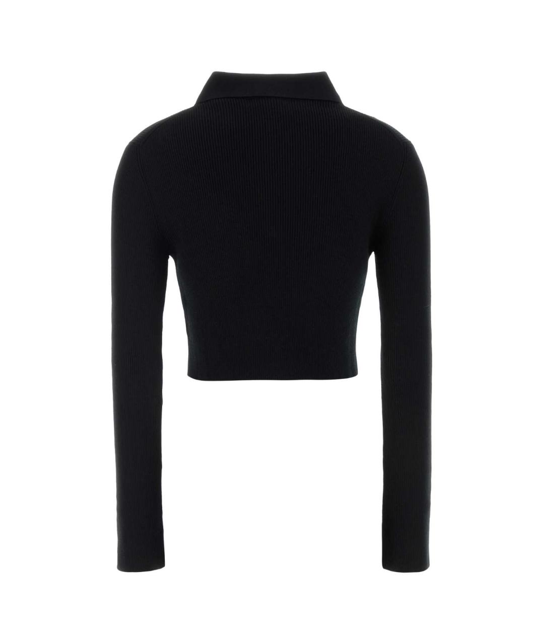 JIL SANDER Черный шерстяной кардиган, фото 2