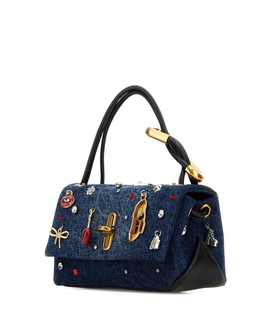 MARC JACOBS Синяя деним сумка с короткими ручками, фото 2