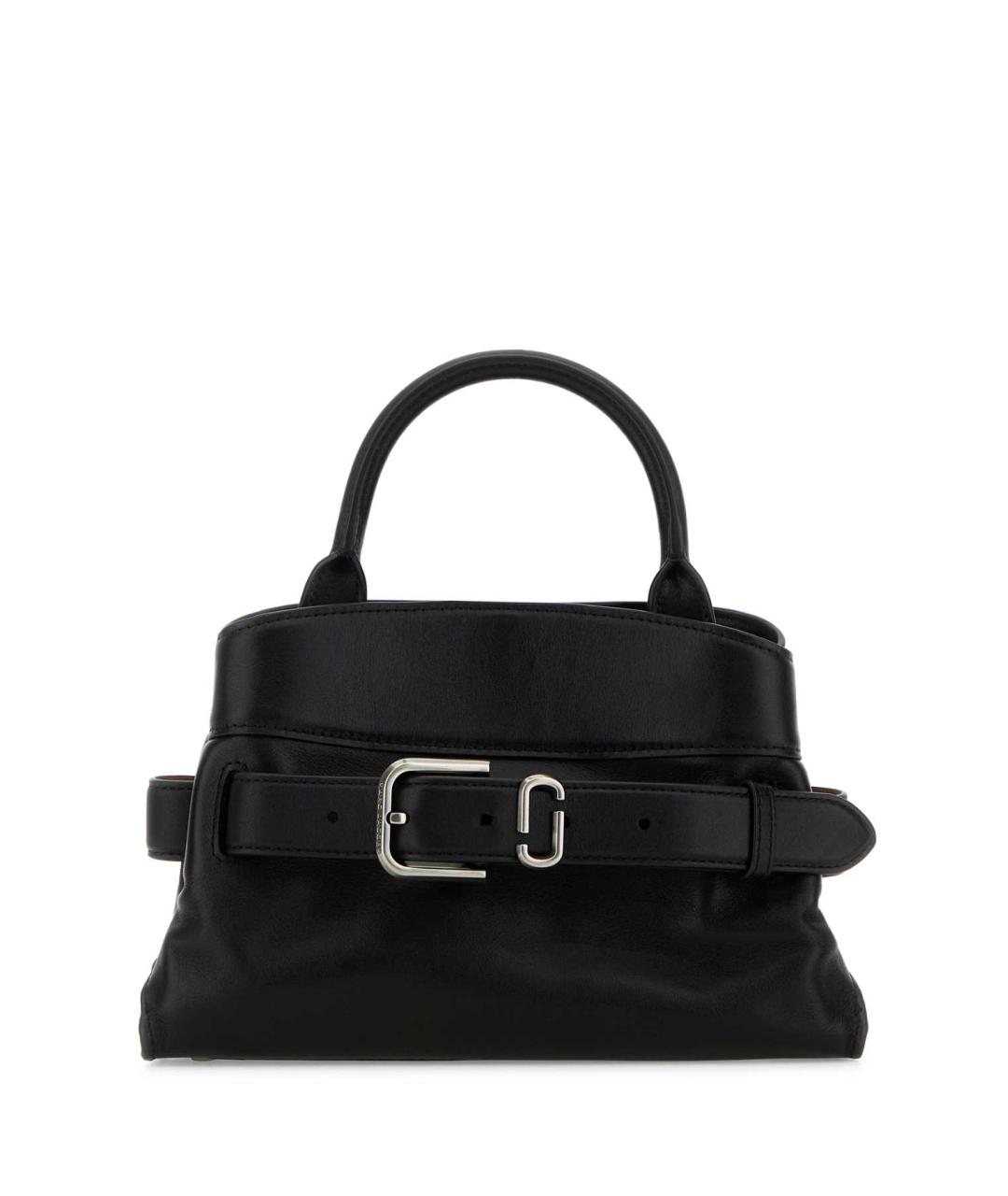 MARC JACOBS Черная кожаная сумка с короткими ручками, фото 1