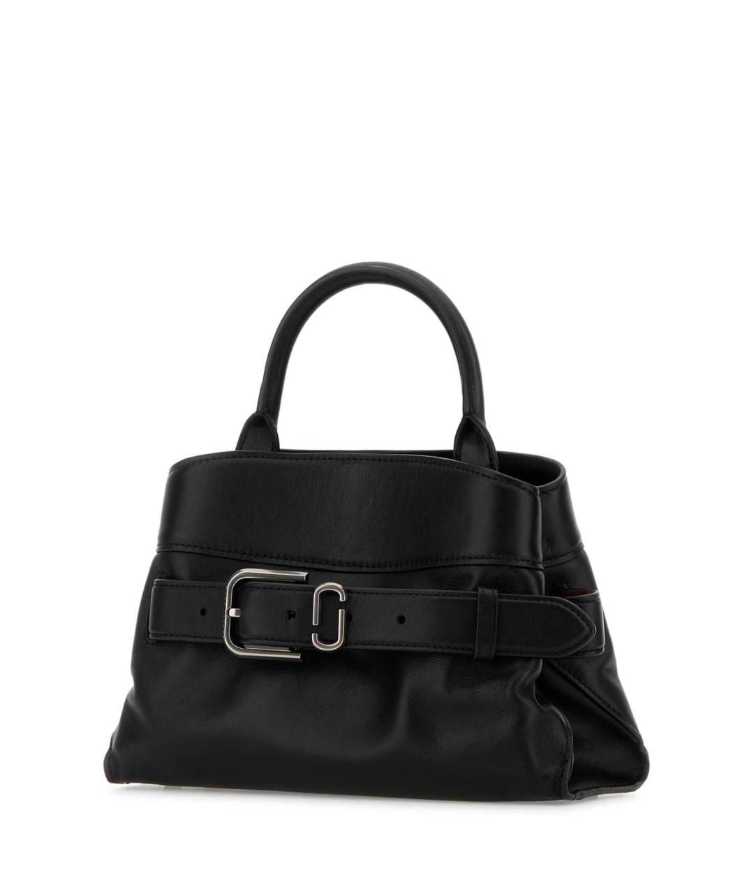 MARC JACOBS Черная кожаная сумка с короткими ручками, фото 2