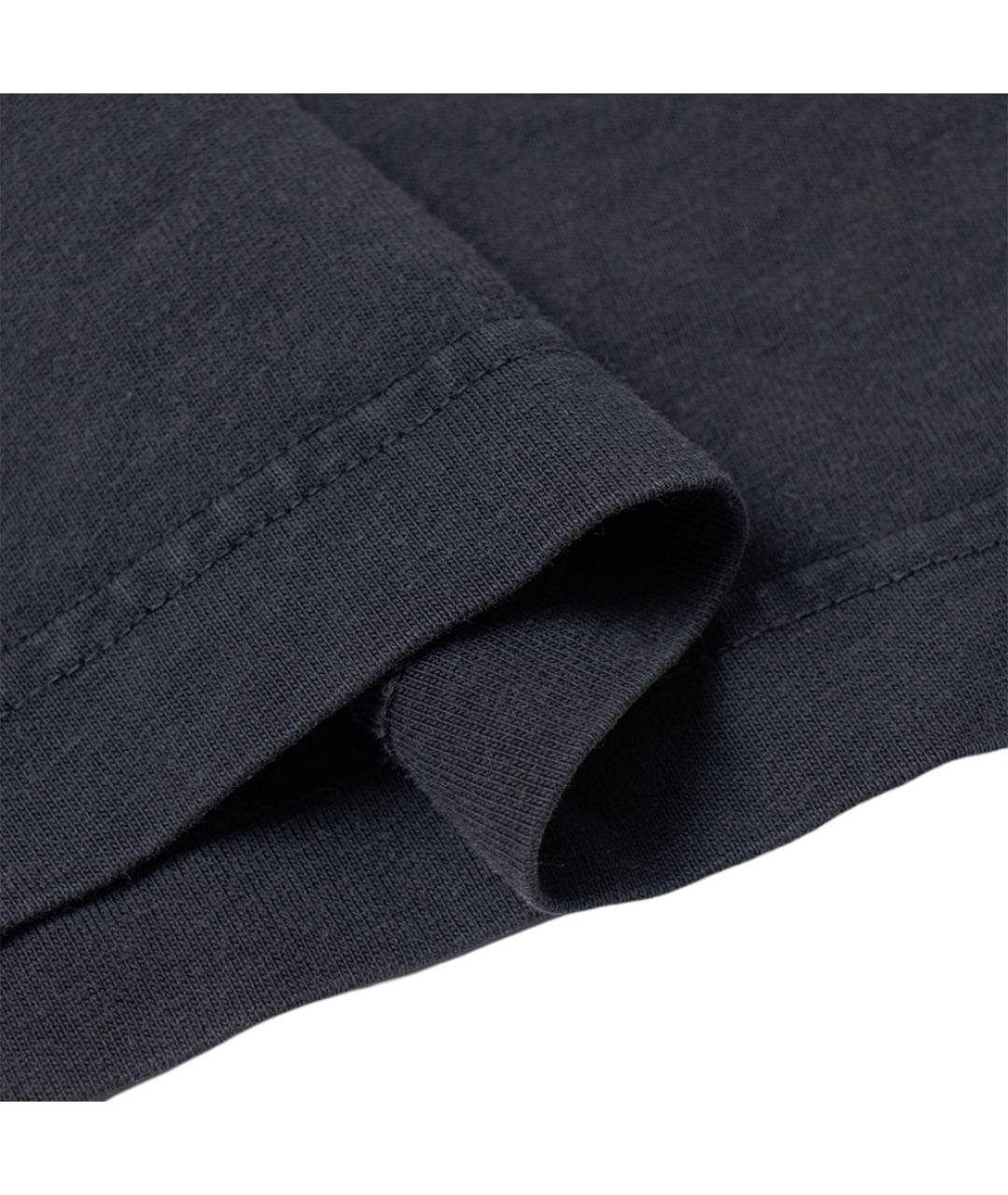 BALENCIAGA Черная хлопковая футболка, фото 5