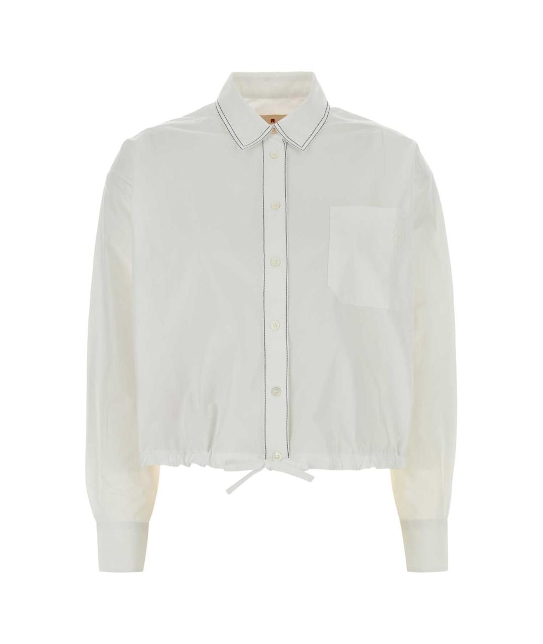 MARNI Белая хлопковая рубашка, фото 1